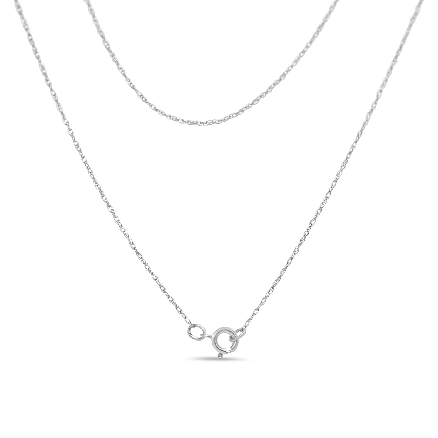 Collar con Colgante "Love" en Plata de Ley con Diamantes (46 cm)